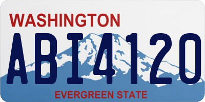 WA license plate ABI4120