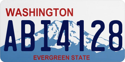 WA license plate ABI4128
