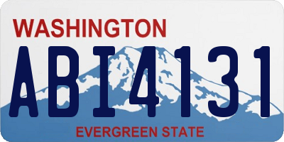 WA license plate ABI4131