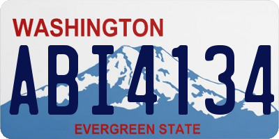WA license plate ABI4134