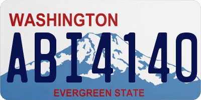 WA license plate ABI4140
