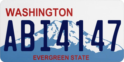 WA license plate ABI4147