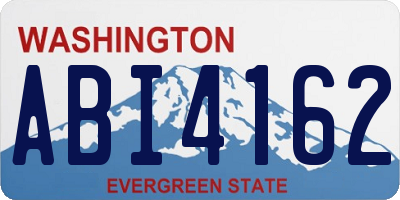 WA license plate ABI4162