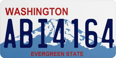 WA license plate ABI4164