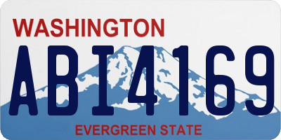 WA license plate ABI4169
