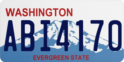 WA license plate ABI4170