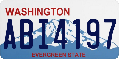 WA license plate ABI4197