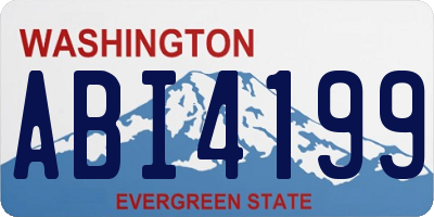 WA license plate ABI4199