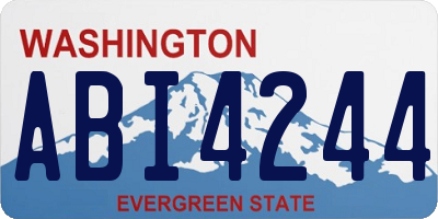 WA license plate ABI4244