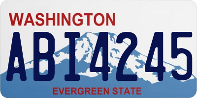 WA license plate ABI4245