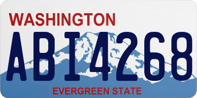 WA license plate ABI4268