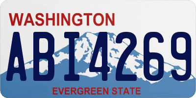 WA license plate ABI4269