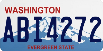 WA license plate ABI4272