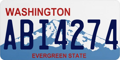 WA license plate ABI4274