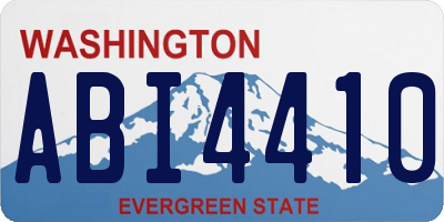 WA license plate ABI4410