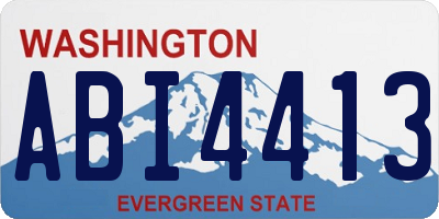 WA license plate ABI4413