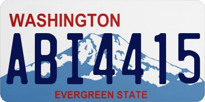 WA license plate ABI4415