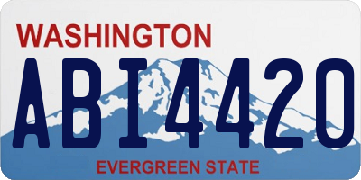 WA license plate ABI4420