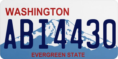 WA license plate ABI4430