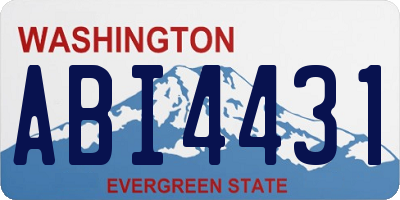 WA license plate ABI4431