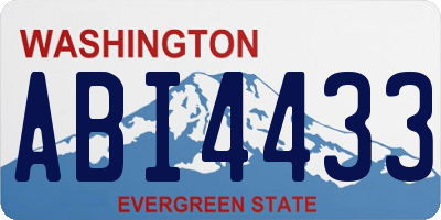 WA license plate ABI4433
