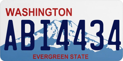 WA license plate ABI4434