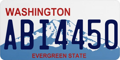 WA license plate ABI4450
