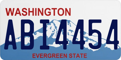 WA license plate ABI4454