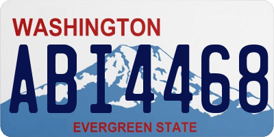 WA license plate ABI4468