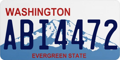WA license plate ABI4472