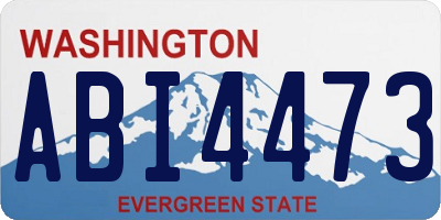 WA license plate ABI4473