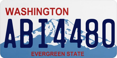 WA license plate ABI4480