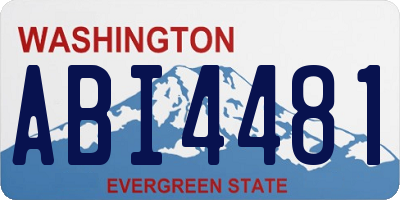 WA license plate ABI4481