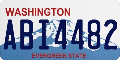 WA license plate ABI4482