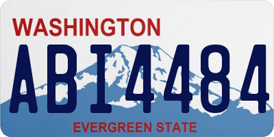 WA license plate ABI4484