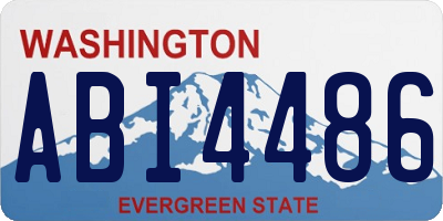 WA license plate ABI4486