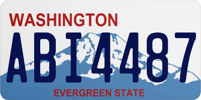 WA license plate ABI4487
