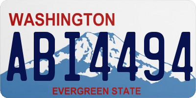 WA license plate ABI4494