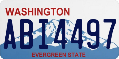 WA license plate ABI4497