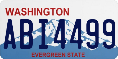 WA license plate ABI4499