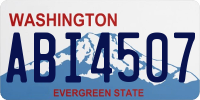 WA license plate ABI4507