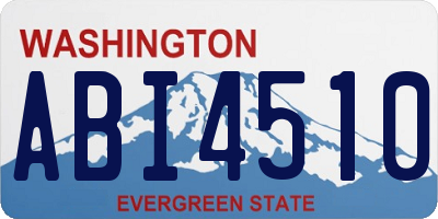 WA license plate ABI4510