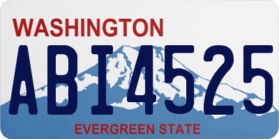 WA license plate ABI4525