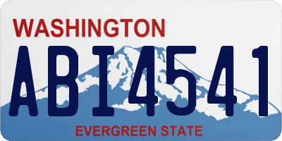 WA license plate ABI4541