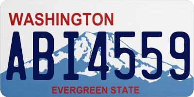 WA license plate ABI4559