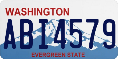 WA license plate ABI4579
