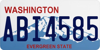 WA license plate ABI4585