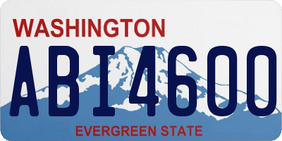WA license plate ABI4600