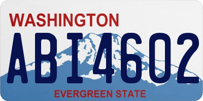 WA license plate ABI4602