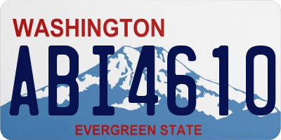 WA license plate ABI4610